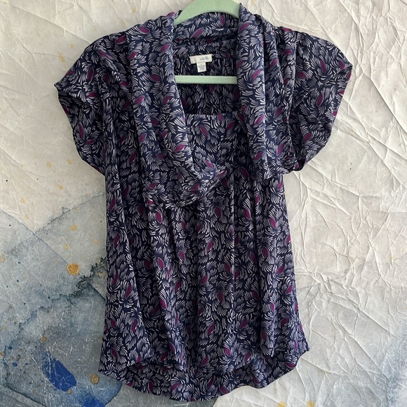 Anthropologie Odille Cowl Neck Silk Blouse - Picture 4 of 12